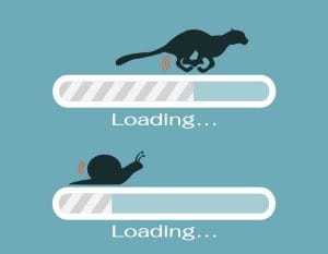 Slow vs fast loading website