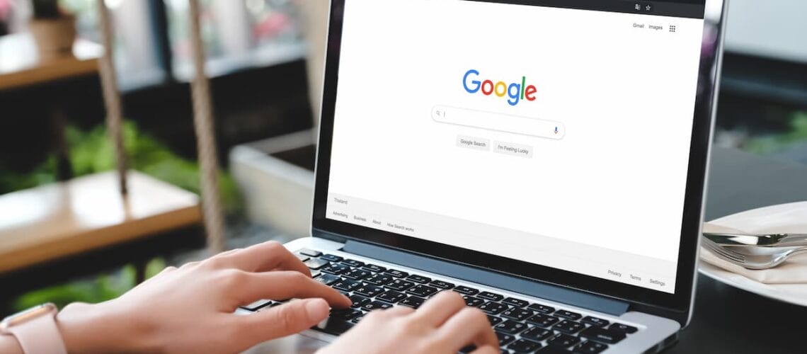 Google Search on a Computer Google Search on a Computer